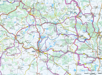 Mapa Zelených stezek Greenways Čertovo břemeno - 2. část